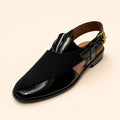 Regal Crest Men’s Black Regzine Closed-Toe Sandals – front product view