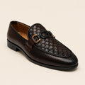 Royal Basket Men’s Dark Brown Regzine Loafers – front product view