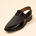Imperial Cross Men’s Dark Brown Regzine Peshawari Sandals – front product view