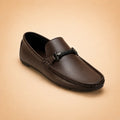 Regal Crest Men’s Brown Cherry Leather Loafers – front product view