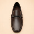 Regal Crest Men’s Brown Cherry Leather Loafers – top view