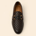 Royal Basket Men’s Dark Brown Regzine Loafers – top view