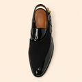 Regal Crest Men’s Black Regzine Closed-Toe Sandals – top view