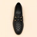 Regal Crest Men’s Black Regzine Loafers – top view