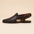 Heritage Weave Men’s Dark Brown Regzine Peshawari Sandals – outer side view