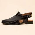 Imperial Cross Men’s Dark Brown Regzine Peshawari Sandals – outer side view
