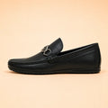 Regal Crest black leather loafer – inner side view