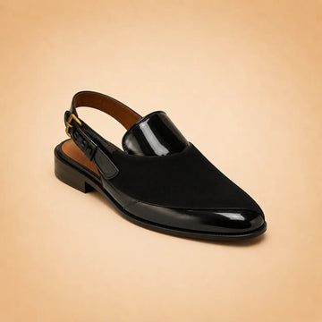 Regal Crest Men’s Black Regzine Closed-Toe Sandals – front product view