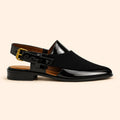 Regal Crest Men’s Black Regzine Closed-Toe Sandals – inner side view
