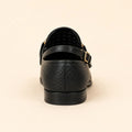 Regal Crest Men’s Black Regzine Loafers – heel view