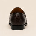Royal Basket Men’s Dark Brown Regzine Loafers – heel view