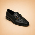 Regal Crest Men’s Black Regzine Loafers – front product view