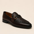 Royal Basket Men’s Dark Brown Regzine Loafers – sole and grip view