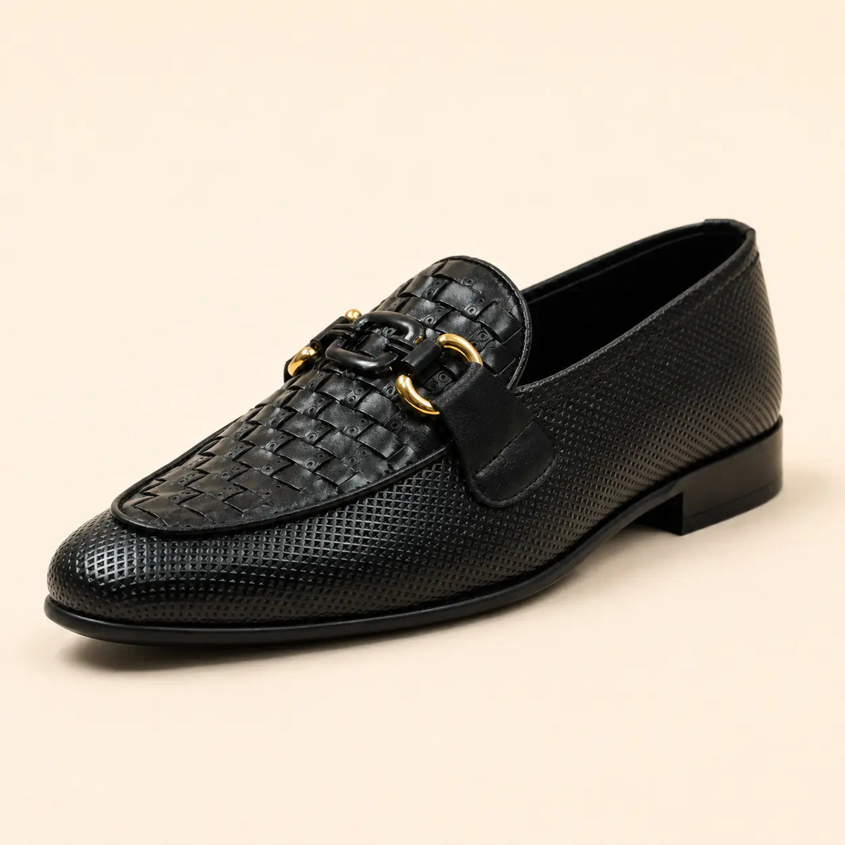 Regal Crest Men’s Black Regzine Loafers – sole and grip view