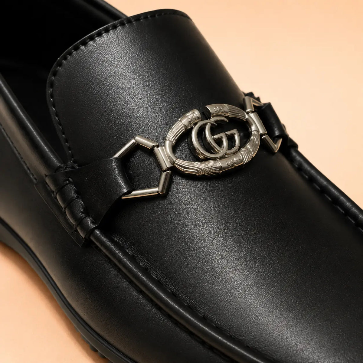 Regal Crest black Cherry Leather upper – close-up detail