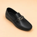 Regal Crest black loafer padded interior and insole