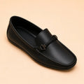 Regal Crest Men’s Black Cherry Leather Loafers – sole and grip view