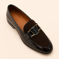 Imperial Crest Men’s Dark Brown Regzine Loafers – interior and insole view