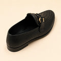 Regal Crest Men’s Black Regzine Loafers – interior and insole view